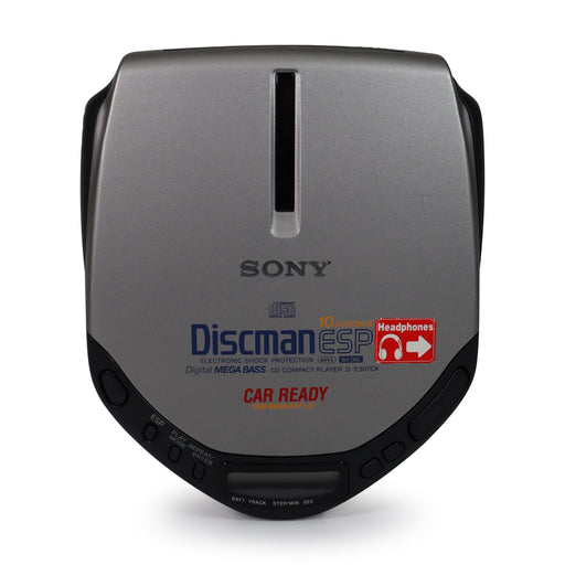 Sony D-E307CK CD Discman Player Grey Digital Mega Bass Electric Shock Protection Car Ready Heat Resistant Lid-Electronics-SpenCertified-refurbished-vintage-electonics