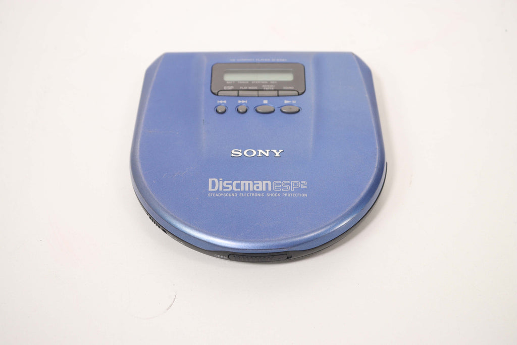Sony D-E561 Discman Portable CD Player Blue ESP2 Steadysound