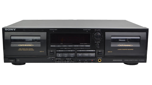 Sony Dual Stereo Cassette Deck Player and Recorder TC-WR565-Electronics-SpenCertified-refurbished-vintage-electonics