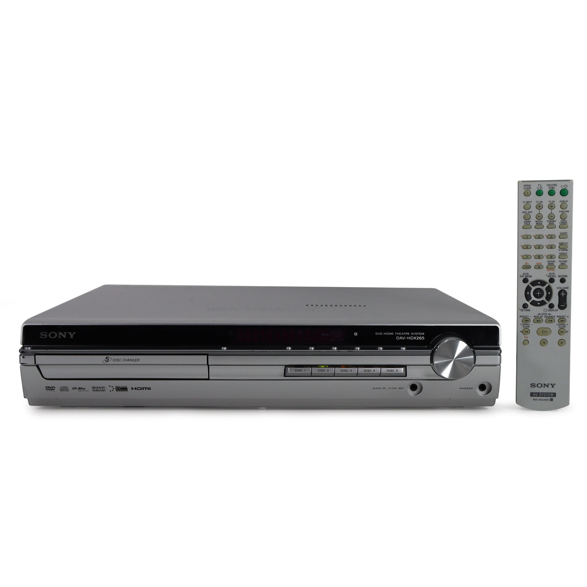 Sony HCD-HDX265 5-Disc DVD Home Theater System HDMI Compatible