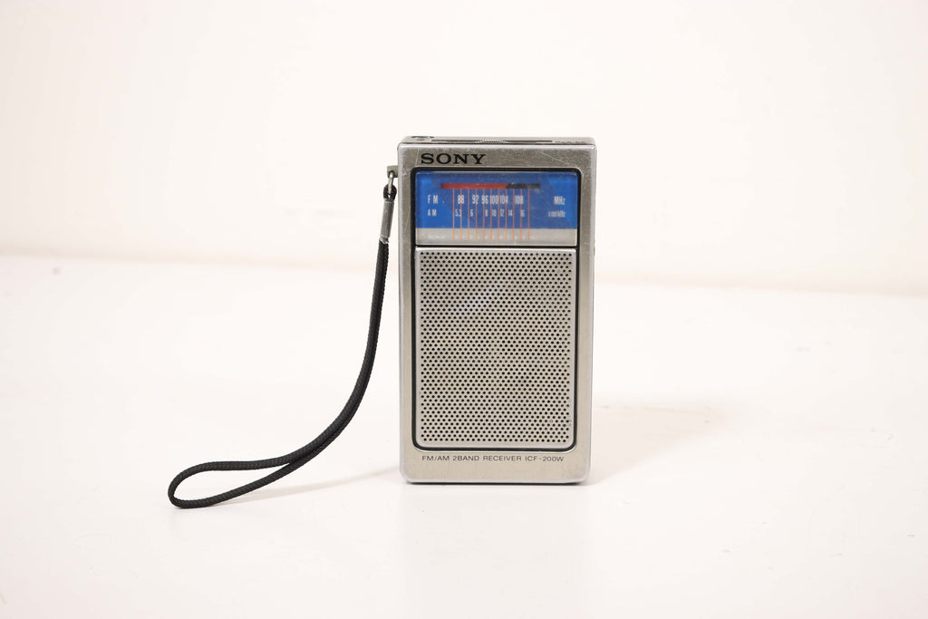 Sony ICF-200W Vintage Portable AM FM Radio