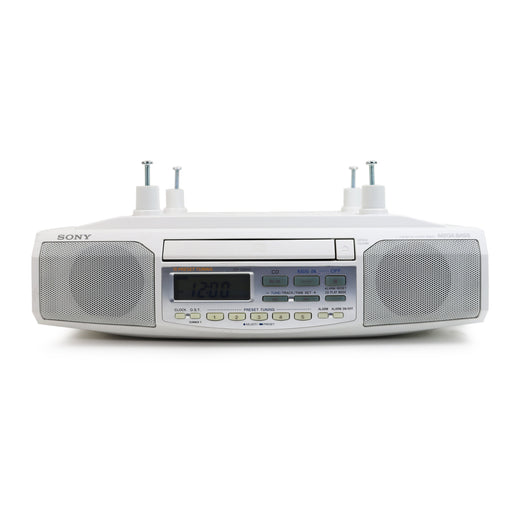 Sony ICF-CD513 AM/FM CD Kitchen Clock Under Cabinet Radio-Electronics-SpenCertified-refurbished-vintage-electonics