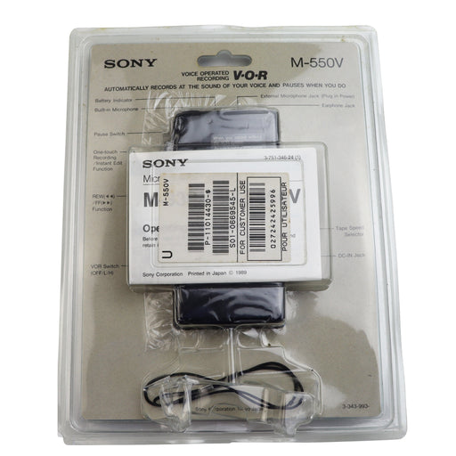 Sony M-550V Pressman Microcassette Recorder (BRAND NEW)-Electronics-SpenCertified-refurbished-vintage-electonics