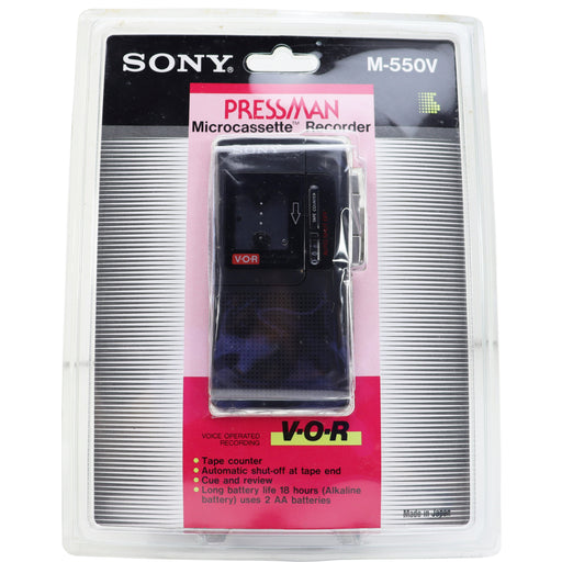 Sony M-550V Pressman Microcassette Recorder (BRAND NEW)-Electronics-SpenCertified-refurbished-vintage-electonics