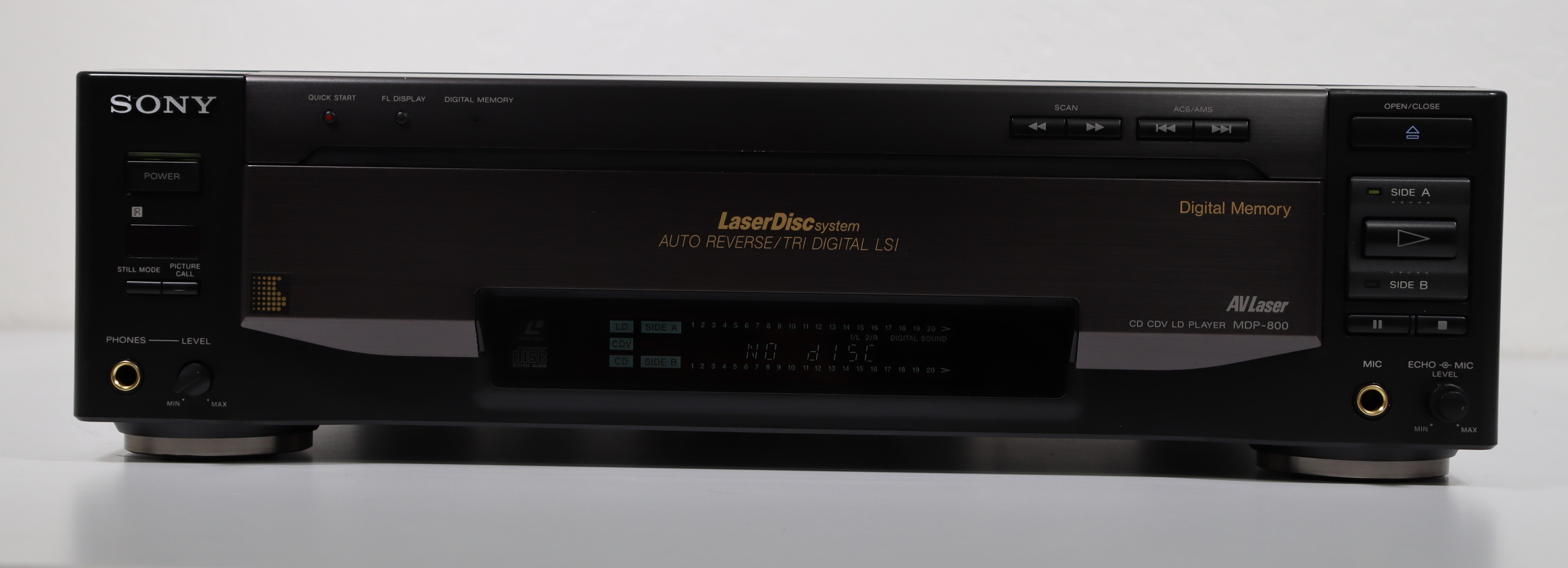 Sony MDP-800 CD CDV LD LaserDisc Player Home Video S-Video Made in Japan (1  Owner
