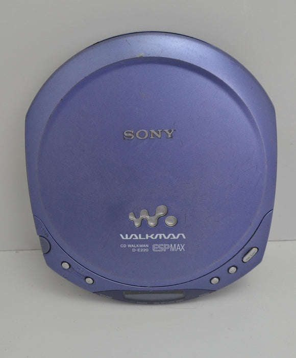 Sony Purple/Blue CD Walkman Player ESPMax (D-E220)-Electronics-SpenCertified-refurbished-vintage-electonics