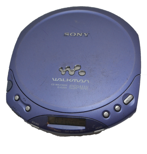 Sony Purple/Blue CD Walkman Player ESPMax (D-E220)-Electronics-SpenCertified-refurbished-vintage-electonics