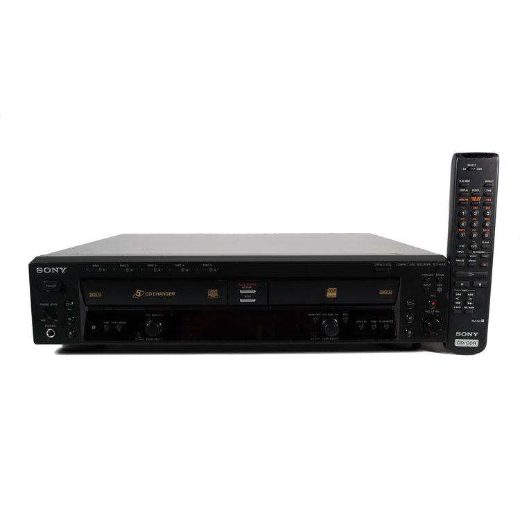 Sony RCD-W50C | Dual CD Player/Recorder, Refurbished — SpenCertified