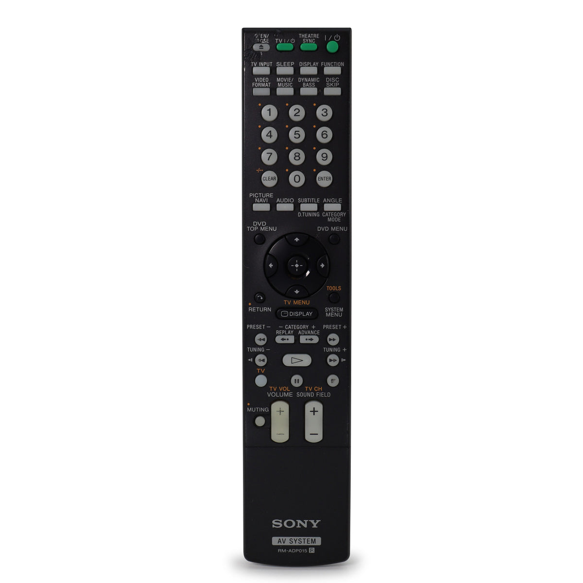 Sony RM-ADP015 Remote Control System Model HCD-HDX501W — SpenCertified