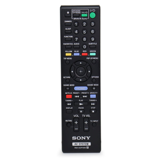 Sony RM-ADP069 Remote Control for Audio Video System HBDT79, HBDE280, HBDE580-Remote-SpenCertified-refurbished-vintage-electonics