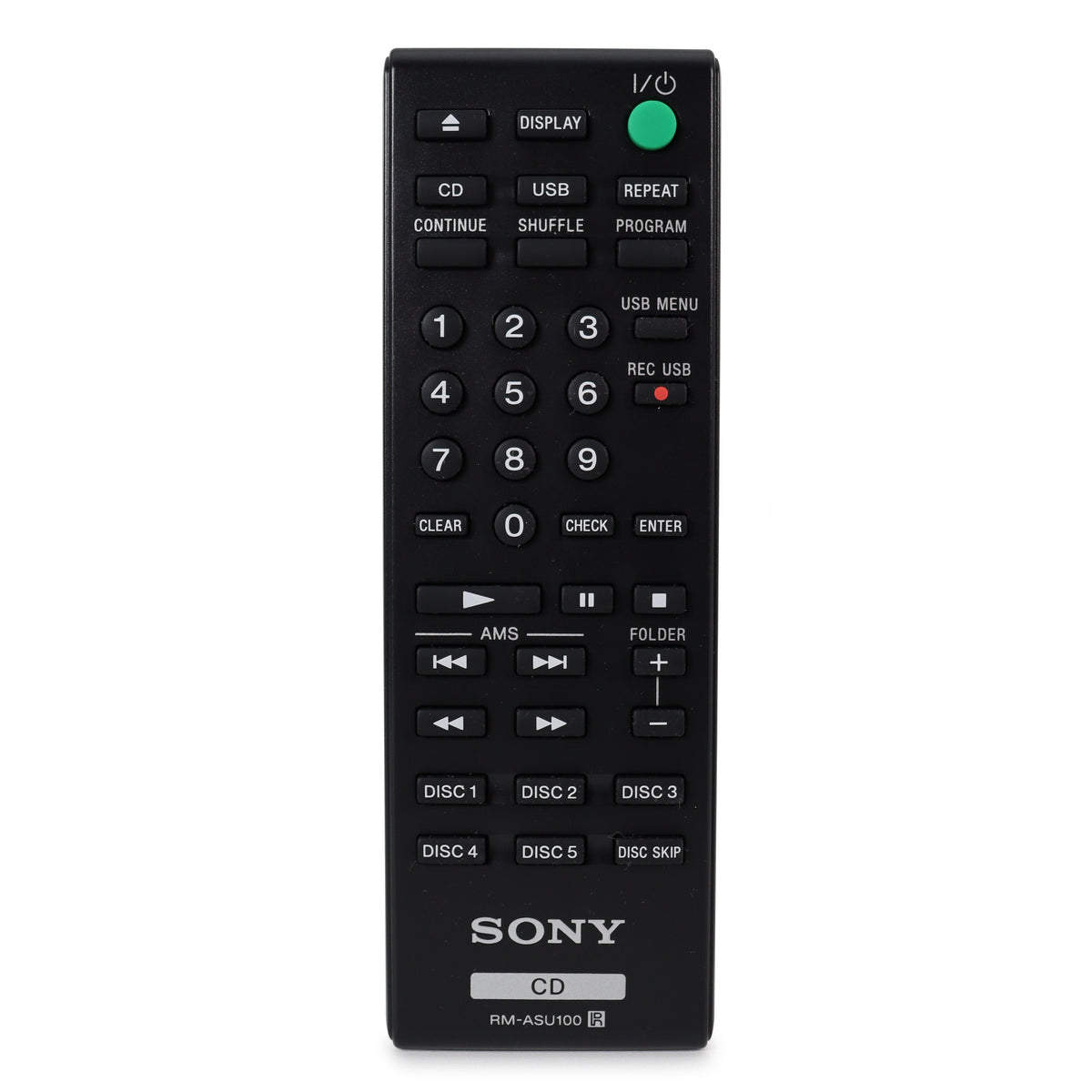 Sony RM-ASU100 Remote Control for CD Player CDP-CE500 — SpenCertified