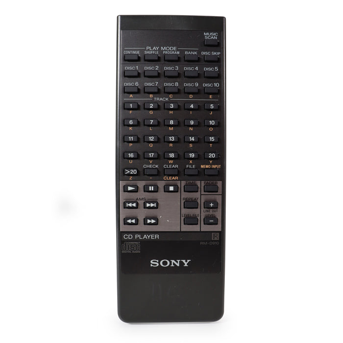 Sony RM-D910 Remote Control For Sony 10 Disc Changer Model CDP-C910-Remote-SpenCertified-refurbished-vintage-electonics