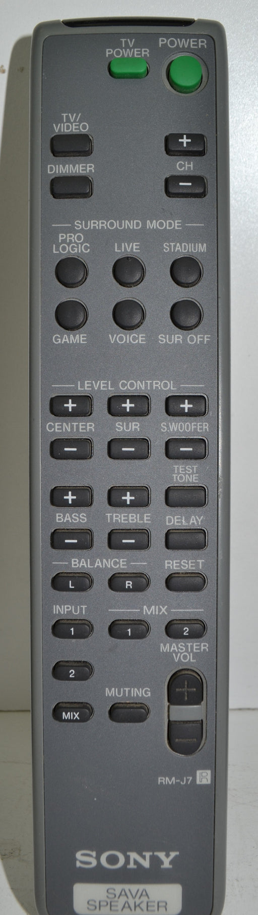Sony RM-J7 Sava Speaker Remote Control-Remote-SpenCertified-refurbished-vintage-electonics