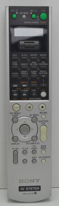 Sony RM-LG112 Audio Video System Commander Remote Control-Remote-SpenCertified-refurbished-vintage-electonics