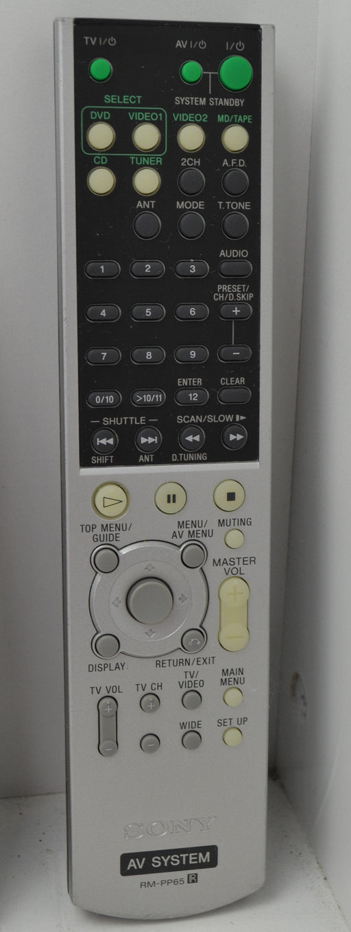 Sony RM-PP65 - AV System - Remote Control-Remote-SpenCertified-refurbished-vintage-electonics