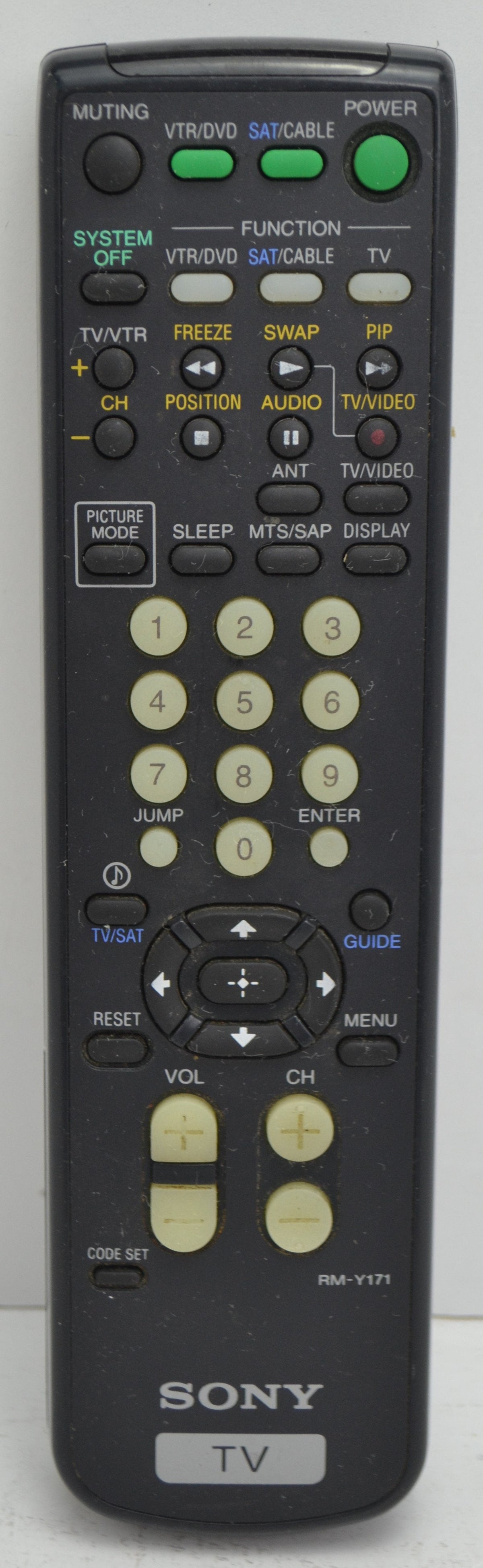 Sony - RM-Y171 TV DVD VHS and Audio Video System - Remote Control ...