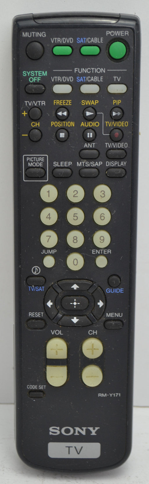 Sony - RM-Y171 TV DVD VHS and Audio Video System - Remote Control-Remote-SpenCertified-refurbished-vintage-electonics