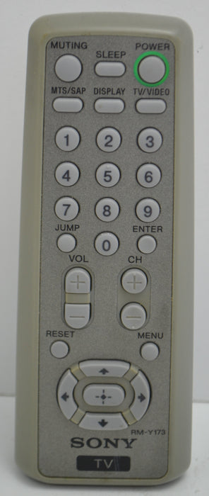 Sony RM-Y173 TV / Television Remote Control KV13FM12
KV13FM13
KV13FM14
KV13FS100
KV20FS100-Remote-SpenCertified-refurbished-vintage-electonics