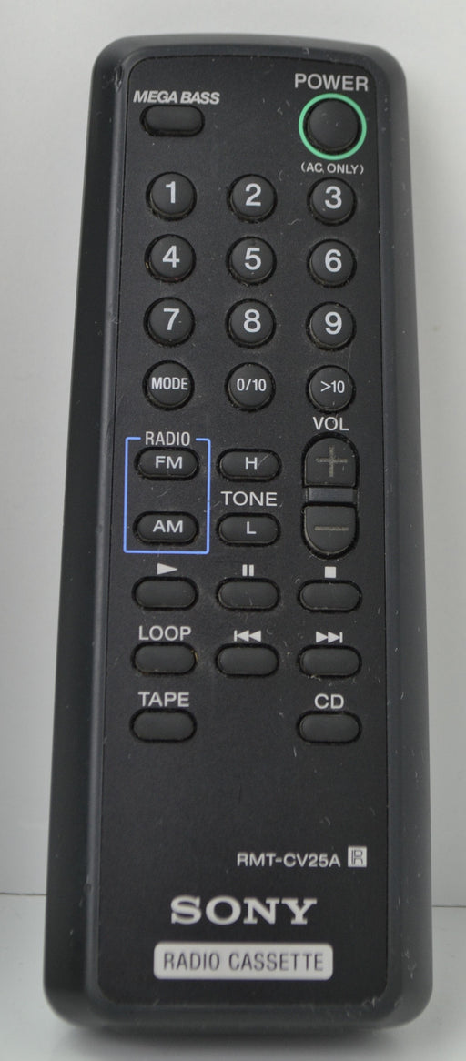 Sony RMT-CV25 Radio Cassette Player Remote Control-Remote-SpenCertified-refurbished-vintage-electonics