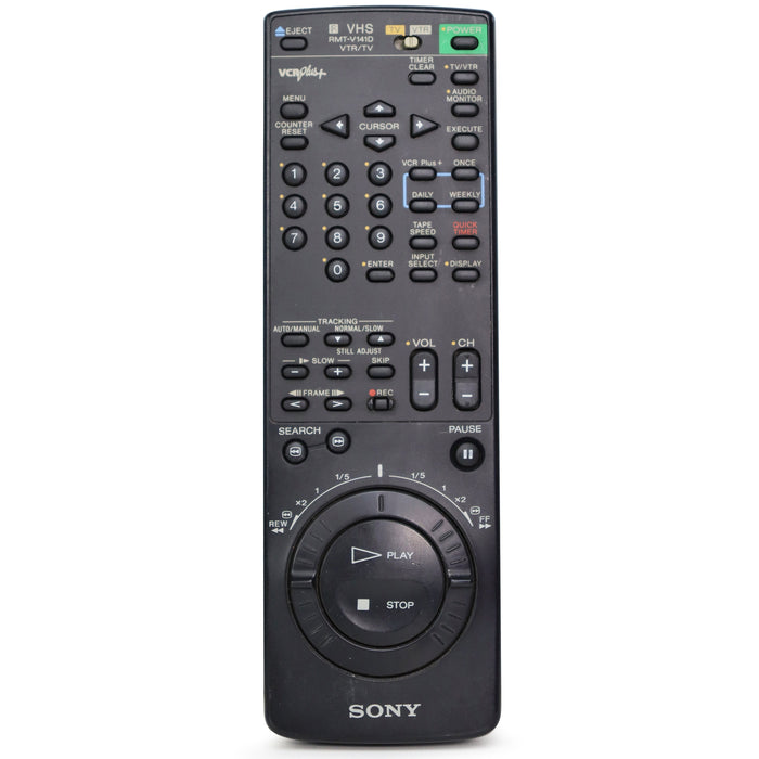 Sony RMT-V141D Remote Control for VHS Player SLV-750HF and More-Remote-SpenCertified-refurbished-vintage-electonics