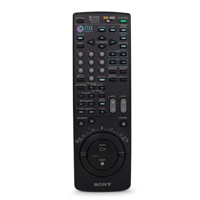 Sony RMT-V172 VHS Remote for Model SLV-980 and More-Remote-SpenCertified-refurbished-vintage-electonics