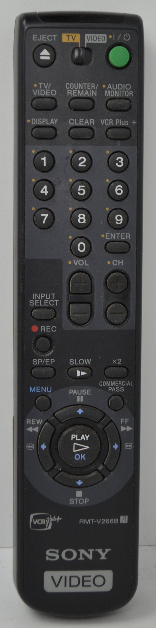 Sony - RMT-V266B - VCR and TV / Television - Remote Control-Remote-SpenCertified-refurbished-vintage-electonics