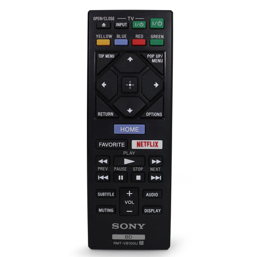 Sony RMT-VB100U Blu-Ray Player Remote Control For Model BDP-S5500 and More-Remote-SpenCertified-refurbished-vintage-electonics