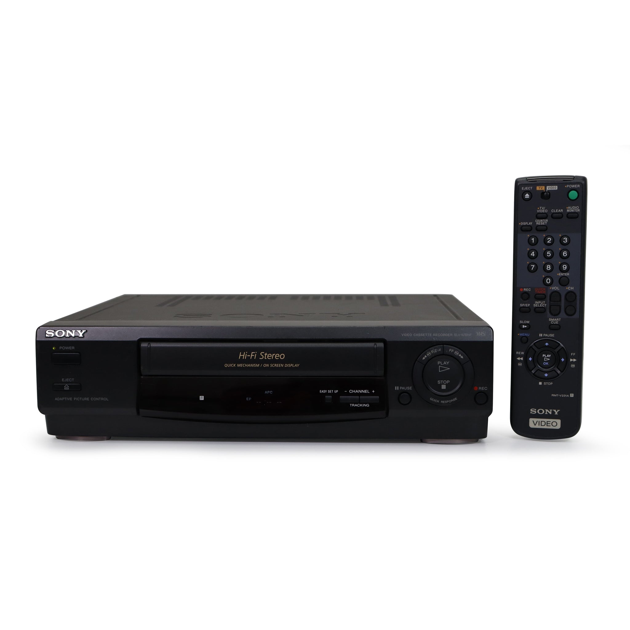 Magnétoscope Sony SLV-675HF VHS 4 Têtes – Testé OK – Avec 18 Cassettes Films – Sans Télécommande