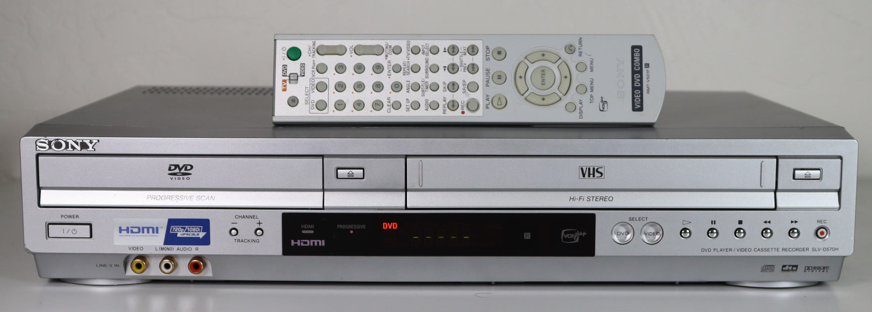Sony SLV-D570H High Quality DVD/VCR Combo Player with HDMI for DVD