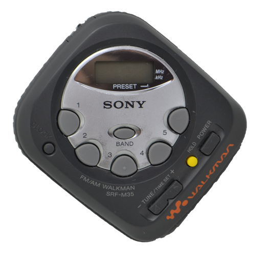 Sony SRF-M35 Walkman FM/AM Stereo Player Black Portable Player-Electronics-SpenCertified-refurbished-vintage-electonics
