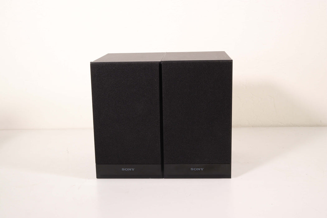 Sony SS-CBX20 Small Bookshelf Speaker Pair Black-Speakers-SpenCertified-vintage-refurbished-electronics