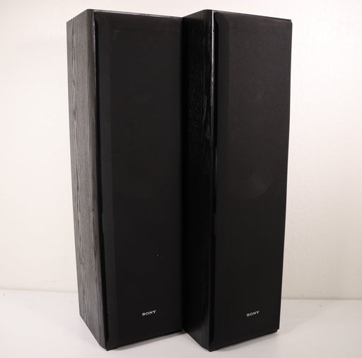 Sony SS-F5000P Tower Speaker Pair Black 3 Way Front Port 8 Ohms 150 Watts Max-Speakers-SpenCertified-vintage-refurbished-electronics