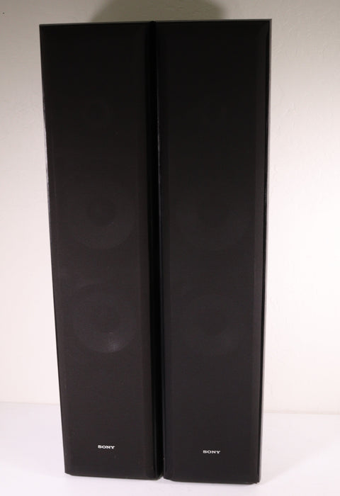 Sony SS-F7000P Tower Speaker Pair Black 3 Way Front Port 8 Ohms 200 Watts Max-Speakers-SpenCertified-vintage-refurbished-electronics