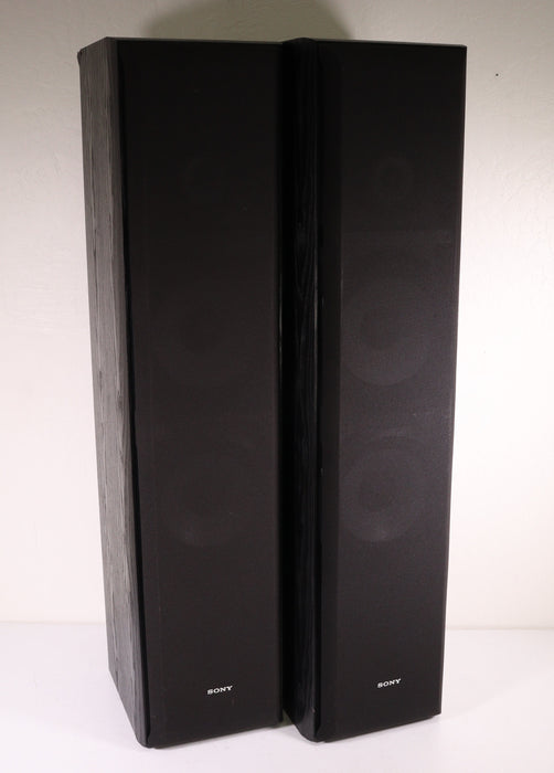 Sony SS-F7000P Tower Speaker Pair Black 3 Way Front Port 8 Ohms 200 Watts Max-Speakers-SpenCertified-vintage-refurbished-electronics