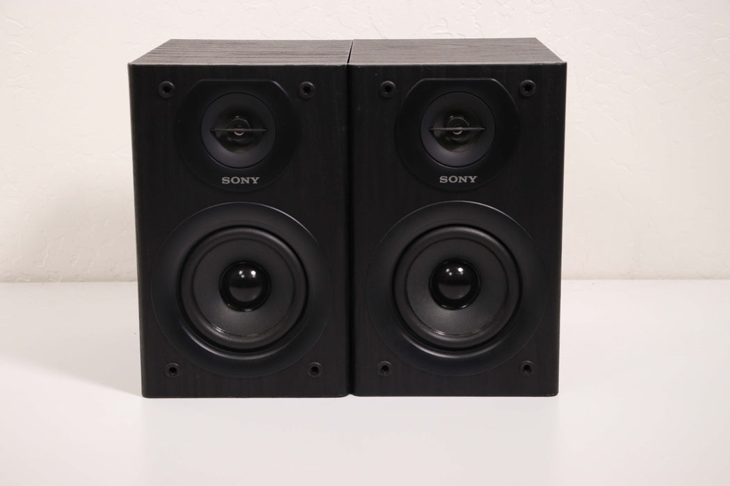 Sony SS-SBT100 Small 2-Way Bookshelf Speaker Pair Set 50 Watts 6 Ohms-Speakers-SpenCertified-vintage-refurbished-electronics