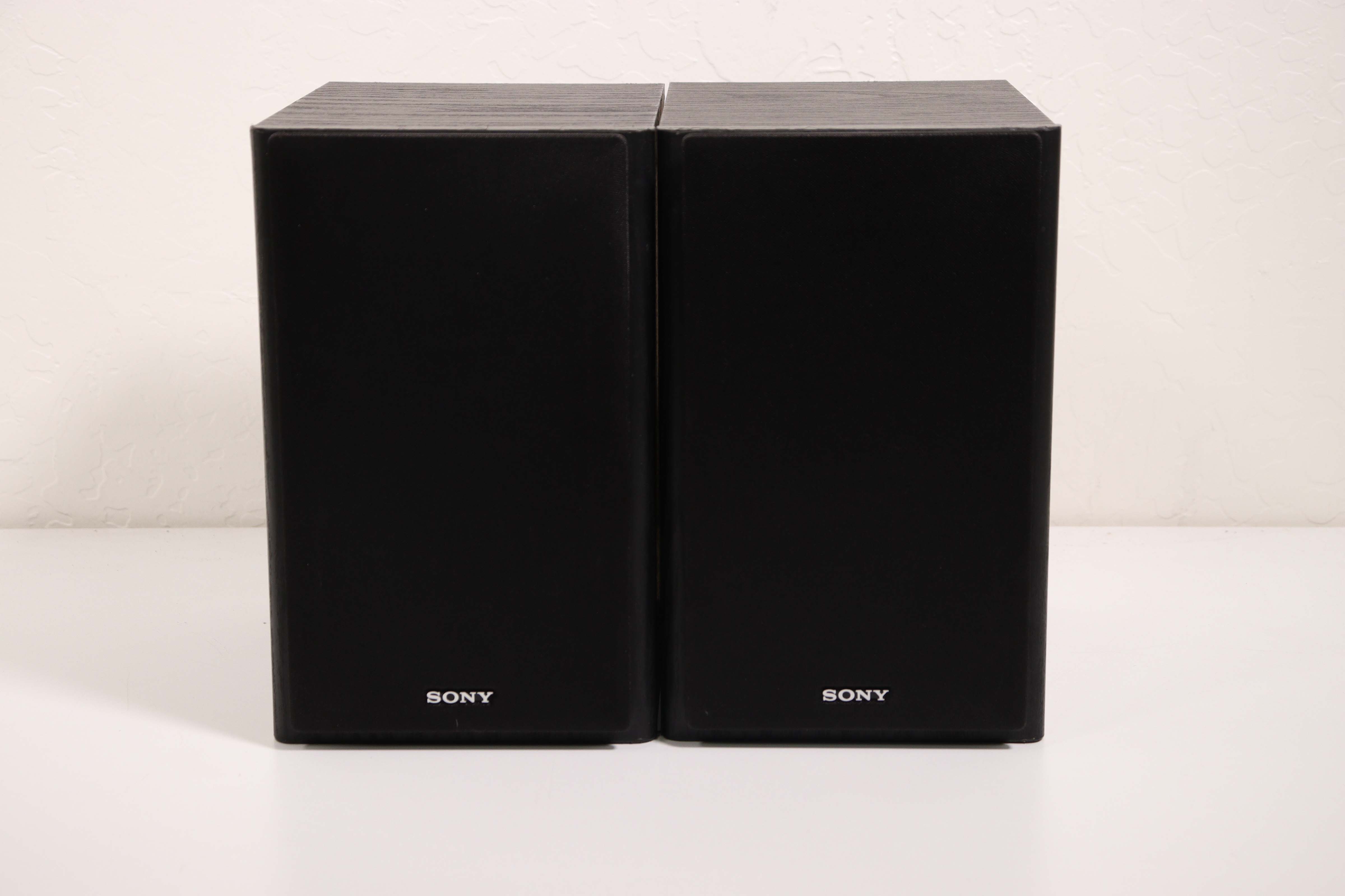 Sony SS-SBT100 Small 2-Way Bookshelf Speaker Pair Set 50 Watts