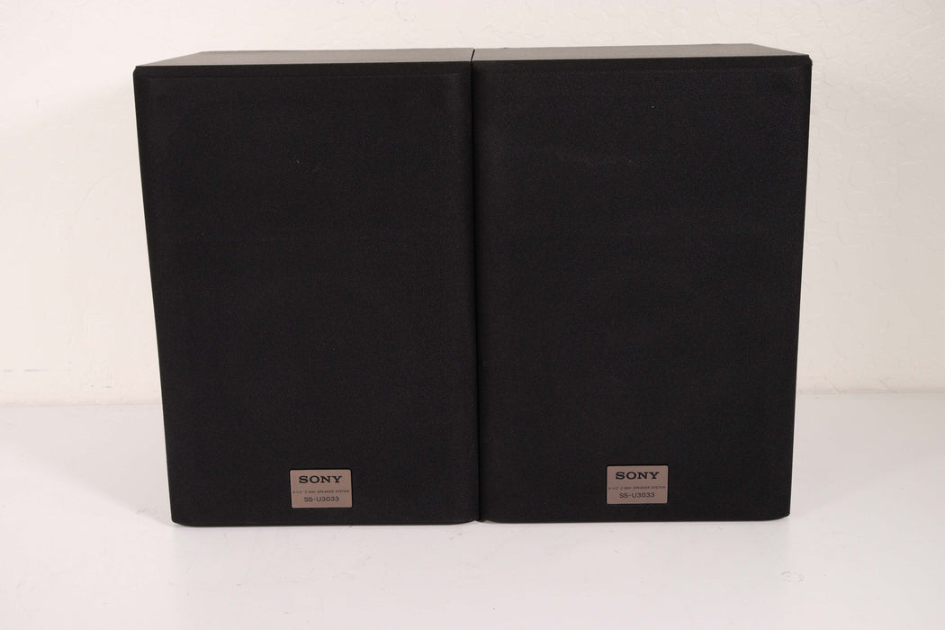 Sony SS-U3033 Home Stereo Bookshelf Speaker Pair Set-Speakers-SpenCertified-vintage-refurbished-electronics