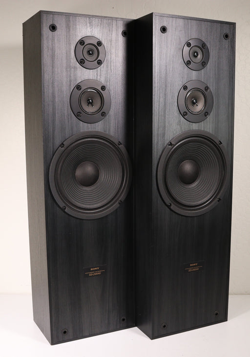 Sony SS-U561AV Tower Speaker Pair Black 8 Ohms 200 Watts-Speakers-SpenCertified-vintage-refurbished-electronics