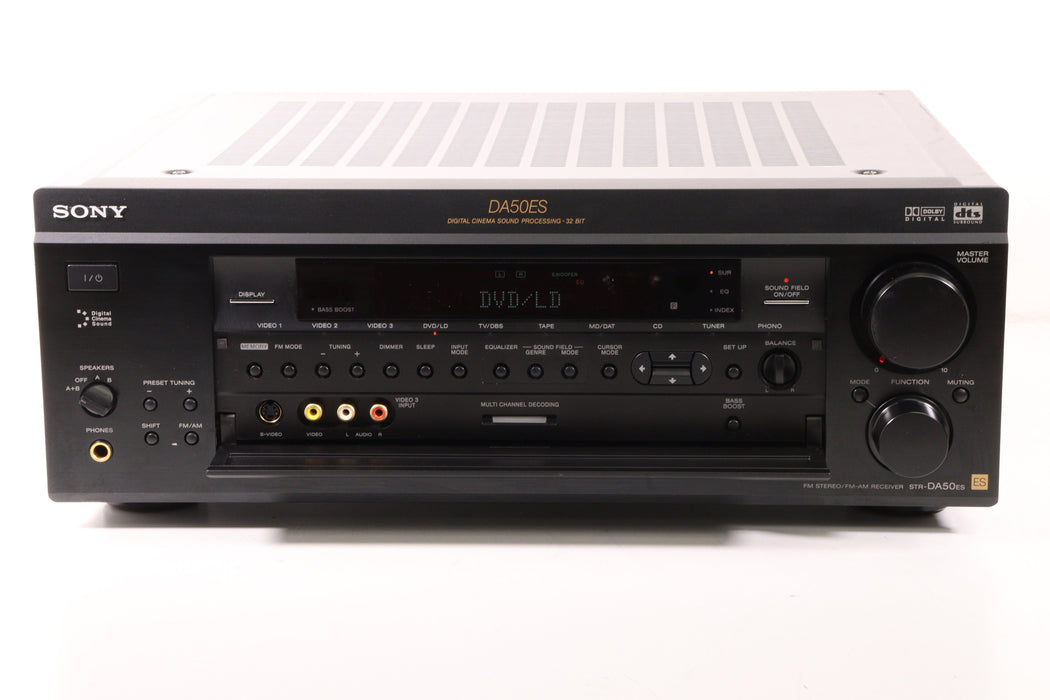 Sony STR-DA50ES Home Stereo Amplifier Receiver Surround Sound System (No REMOTE)-Audio Amplifiers-SpenCertified-vintage-refurbished-electronics