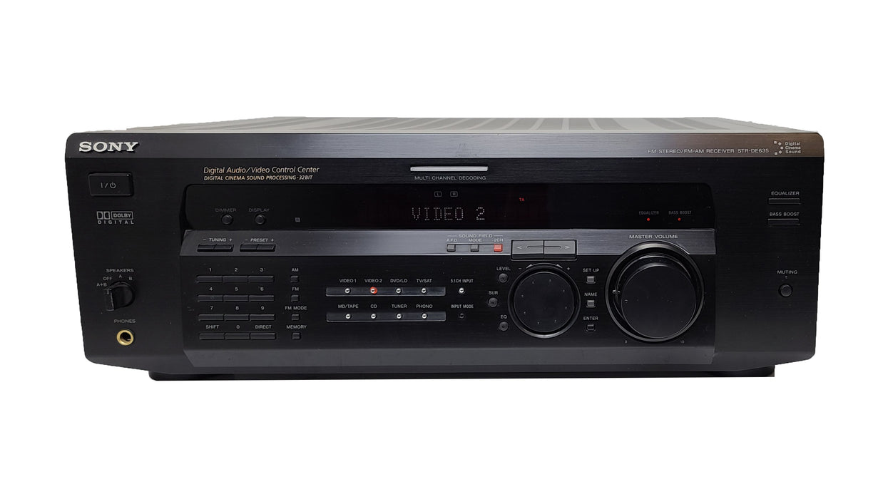 Sony STR-DE635 Audio Video AM / FM Receiver Amplifier with Speakers-Electronics-SpenCertified-refurbished-vintage-electonics