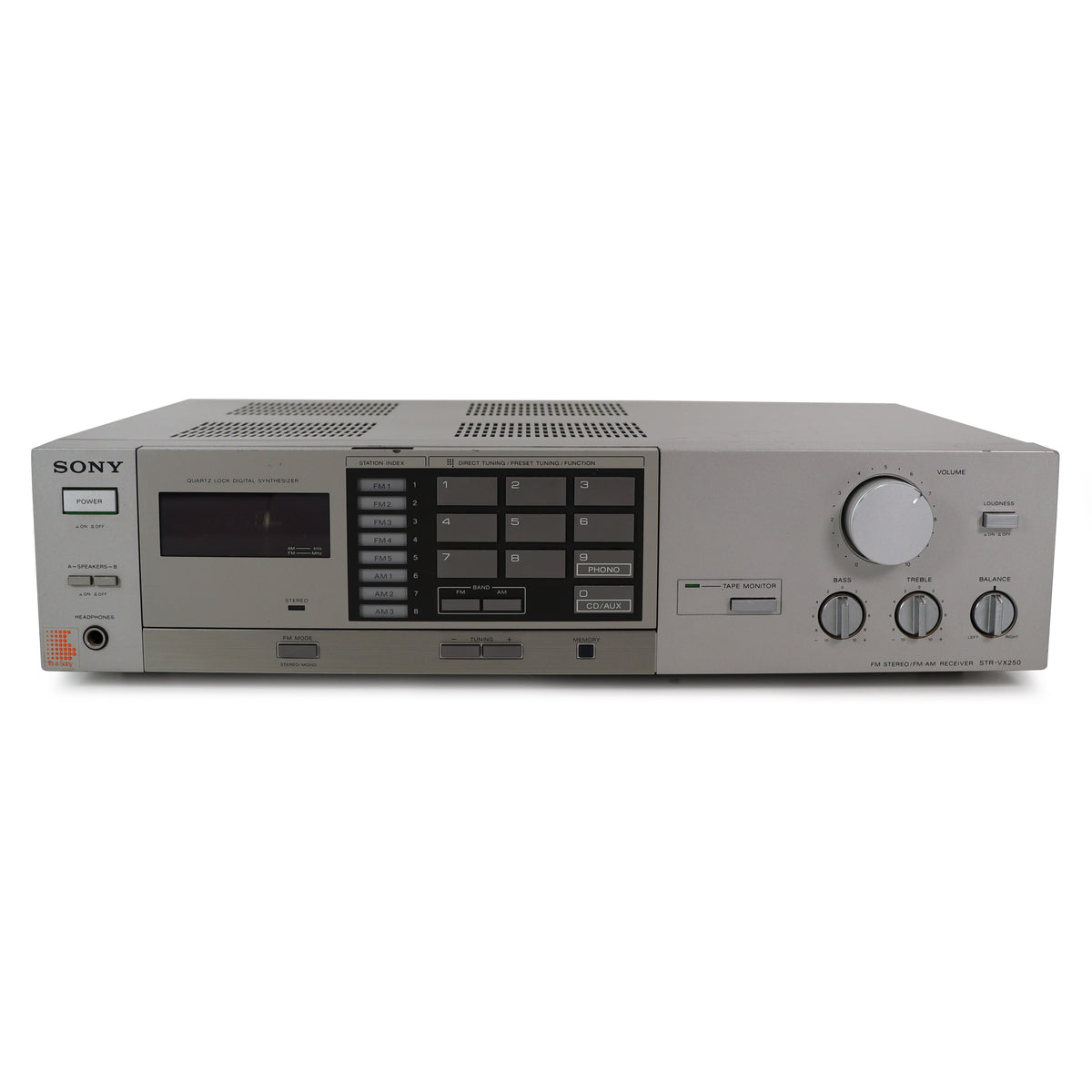 SONY ラジオチューナー AM/FM/SW スカイスキャナー2個　左は稼働品！ Sony-STR-VX250-Quartz-Lock-