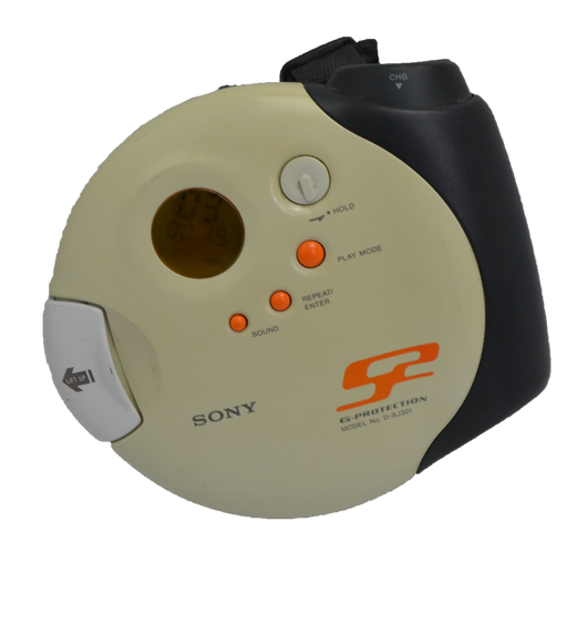 Sony Sports Orange/White Portable CD Walkman Player G-Protection (D-SJ301)-Electronics-SpenCertified-refurbished-vintage-electonics