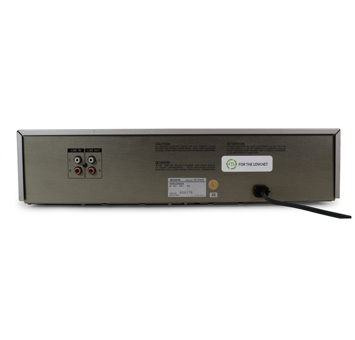 Sony TC-FX44 Single Deck Cassette Player/Recorder-Electronics-SpenCertified-refurbished-vintage-electonics