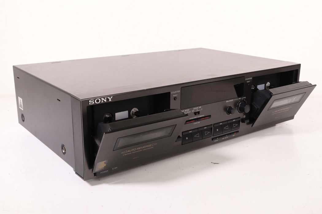 Sony TC-WR521 Stereo Cassette Deck Auto Reverse Dual High Speed Dubbing-Cassette Players & Recorders-SpenCertified-vintage-refurbished-electronics