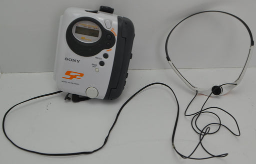 Sony Walkman WM-FS222 White/Orange Sports Portable Cassette Player and Radio w/ Headphones-Electronics-SpenCertified-refurbished-vintage-electonics