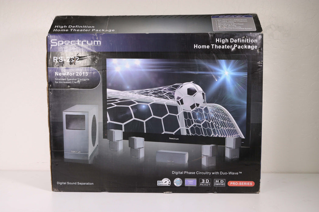 Spectrum RS-232 5.1 Channel Surround Sound Home Stereo System-Speakers-SpenCertified-vintage-refurbished-electronics