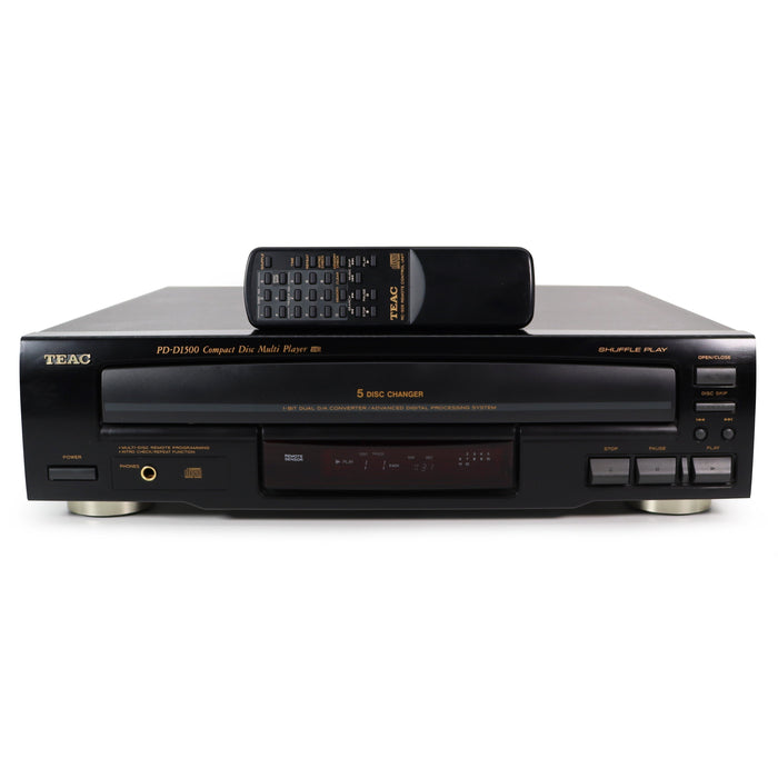 TEAC PD-D1500 5-Disc Carousel CD Changer-Electronics-SpenCertified-refurbished-vintage-electonics