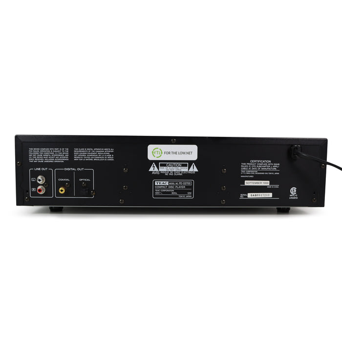 TEAC PD-D2700 5-Disc Carousel CD Changer-Electronics-SpenCertified-refurbished-vintage-electonics