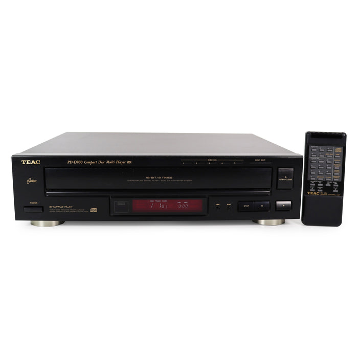 TEAC PD-D700 5-Disc Carousel CD Player-Electronics-SpenCertified-refurbished-vintage-electonics