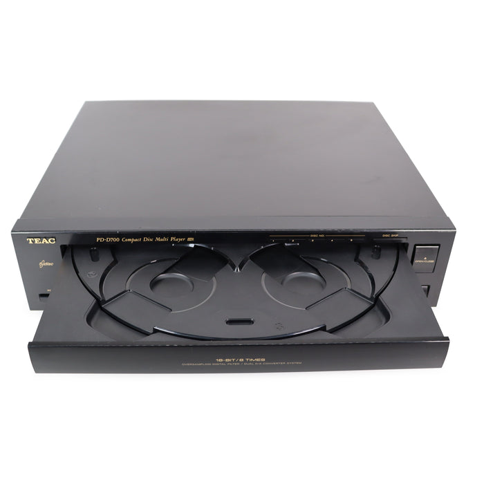 TEAC PD-D700 5-Disc Carousel CD Player-Electronics-SpenCertified-refurbished-vintage-electonics